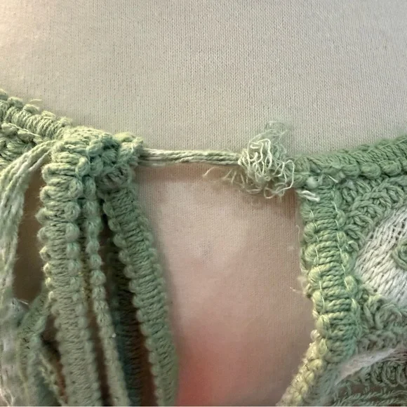 Free People like Sage Green Embroidered Peasant Blouse - Picture 4 of 5